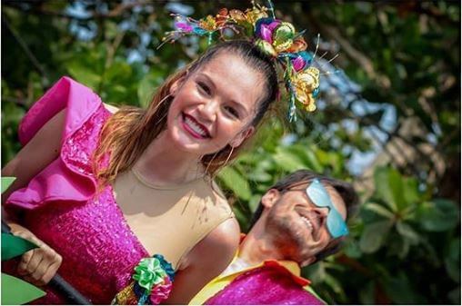 Foto de Lina Tejeiro en el Carnaval de Barranquilla